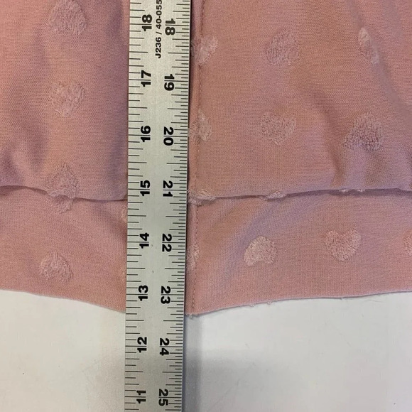 Bobeau Women's‎ Flocked Hearts Ultraplush Full Zip Long Sleeve Hoodie Size L NWT - Picture 13 of 13